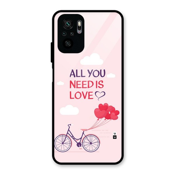 Cycle Of Love Glass Back Case for Redmi Note 10