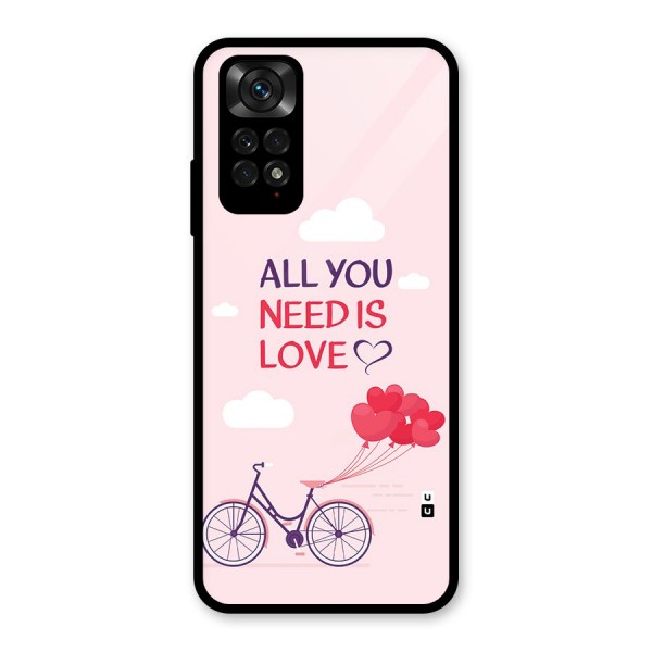 Cycle Of Love Glass Back Case for Redmi Note 11