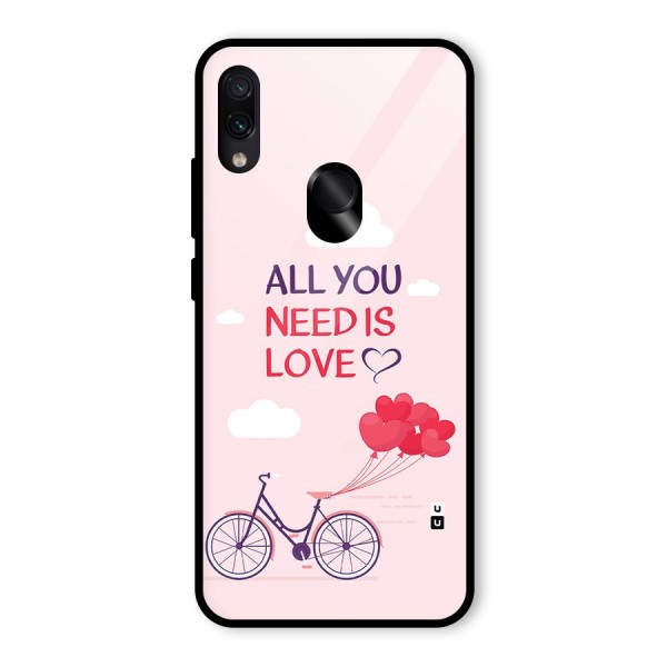 Cycle Of Love Glass Back Case for Redmi Note 7