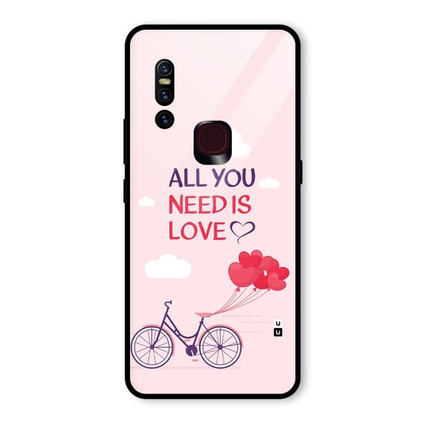 Cycle Of Love Glass Back Case for Vivo V15