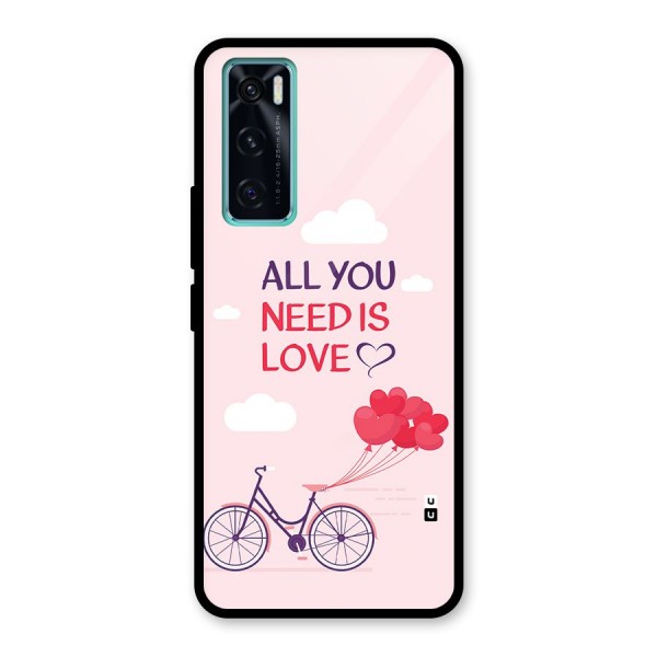 Cycle Of Love Glass Back Case for Vivo V20 SE