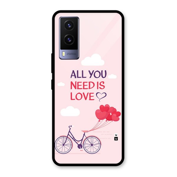 Cycle Of Love Glass Back Case for Vivo V21e 5G