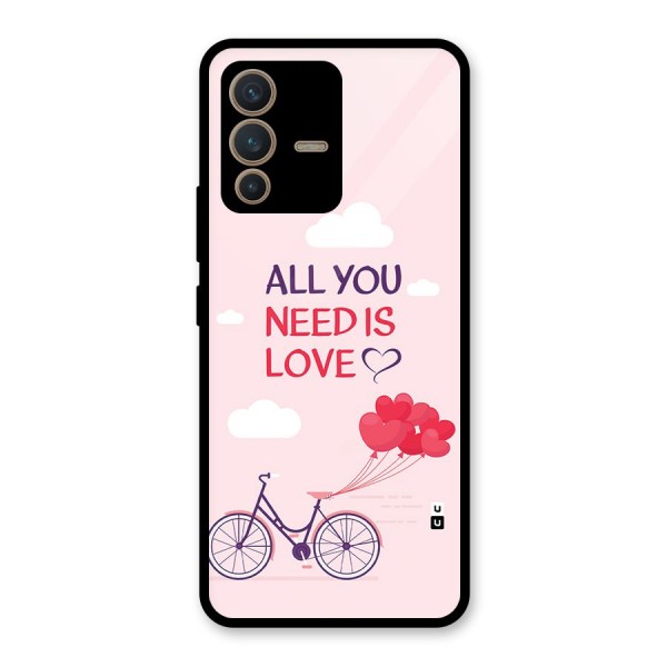 Cycle Of Love Glass Back Case for Vivo V23 5G