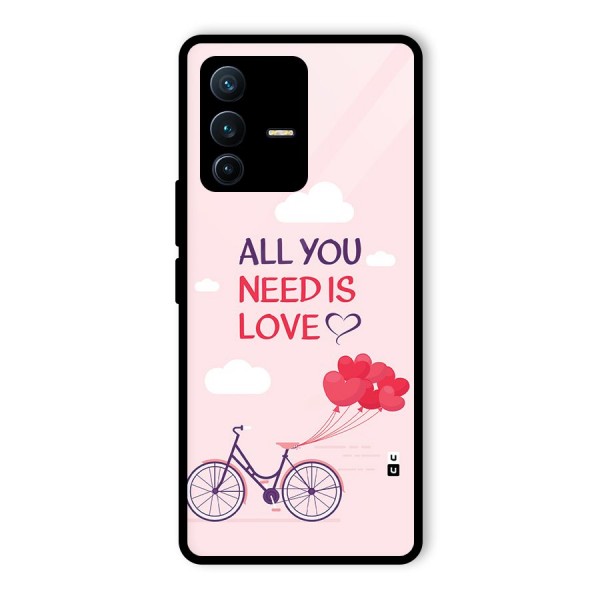 Cycle Of Love Glass Back Case for Vivo V23 Pro