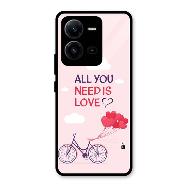 Cycle Of Love Glass Back Case for Vivo V25