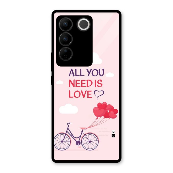 Cycle Of Love Glass Back Case for Vivo V27 Pro