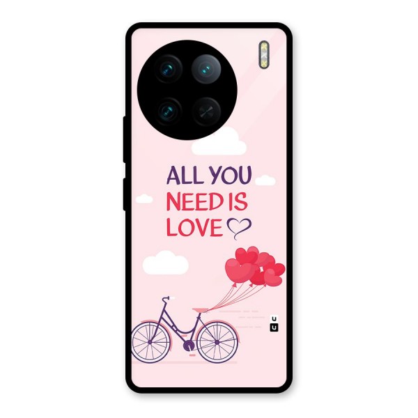 Cycle Of Love Glass Back Case for Vivo X90 Pro