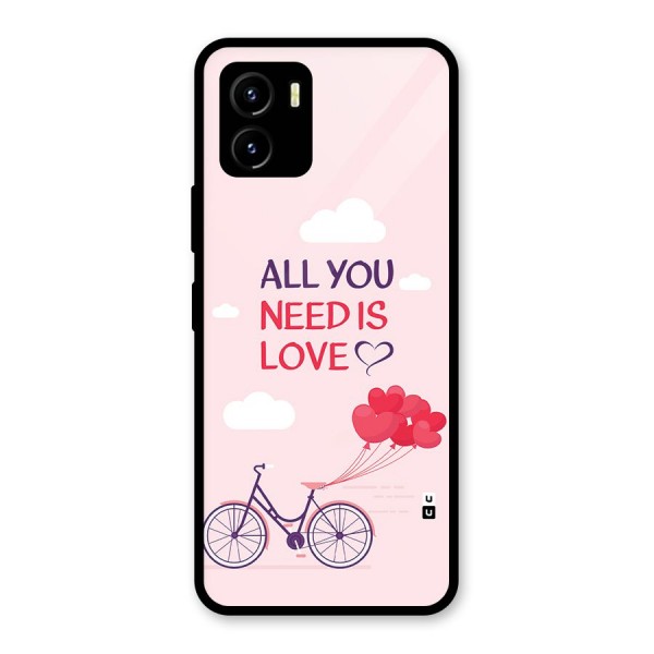 Cycle Of Love Glass Back Case for Vivo Y15s