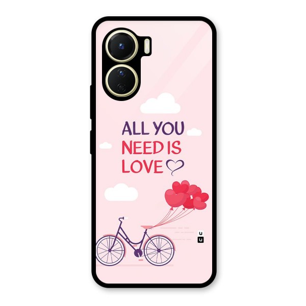 Cycle Of Love Glass Back Case for Vivo Y16