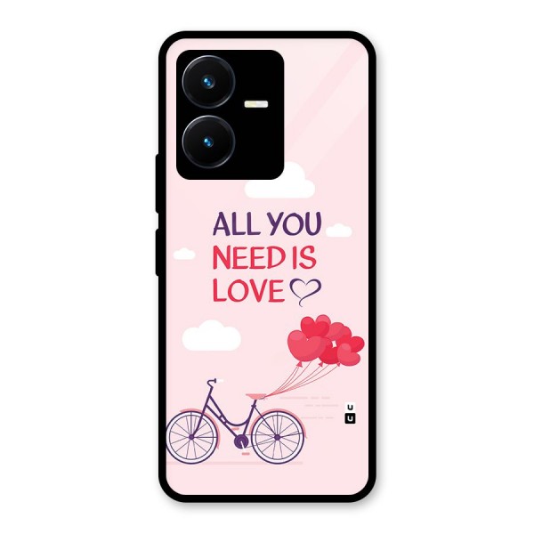 Cycle Of Love Glass Back Case for Vivo Y22