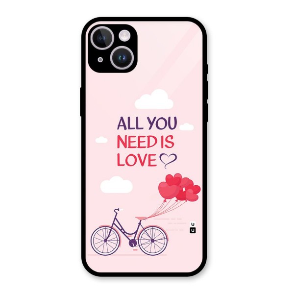 Cycle Of Love Glass Back Case for iPhone 14 Plus