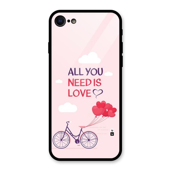 Cycle Of Love Glass Back Case for iPhone 8