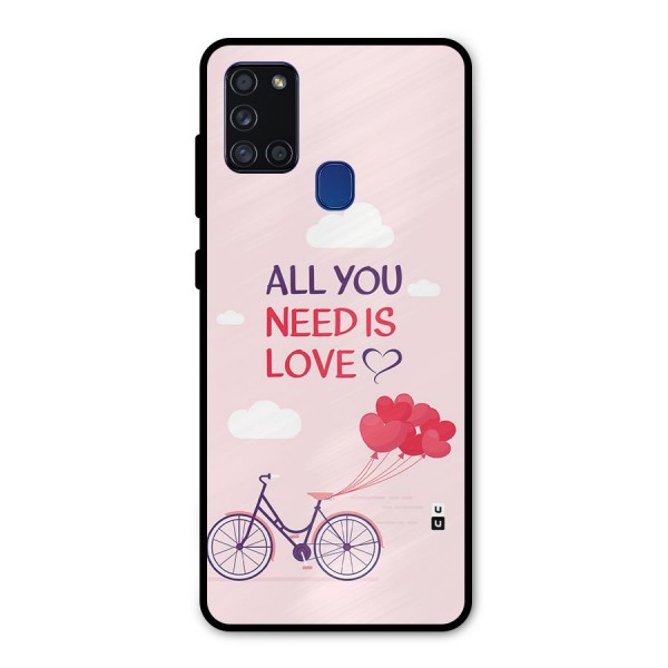 Cycle Of Love Metal Back Case for Galaxy A21s