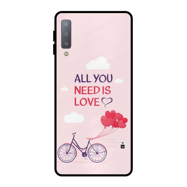 Cycle Of Love Metal Back Case for Galaxy A7 (2018)