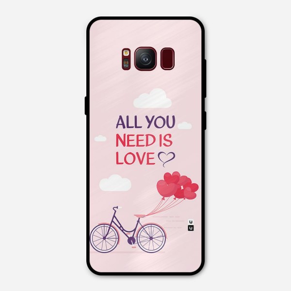 Cycle Of Love Metal Back Case for Galaxy S8