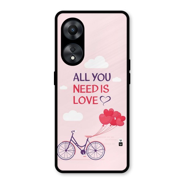 Cycle Of Love Metal Back Case for Oppo A78