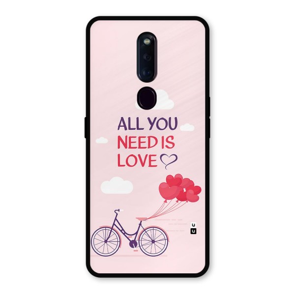 Cycle Of Love Metal Back Case for Oppo F11 Pro