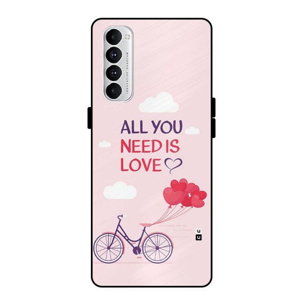 Cycle Of Love Metal Back Case for Oppo Reno4 Pro