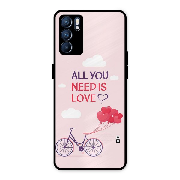 Cycle Of Love Metal Back Case for Oppo Reno6 5G