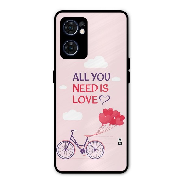 Cycle Of Love Metal Back Case for Oppo Reno7 5G