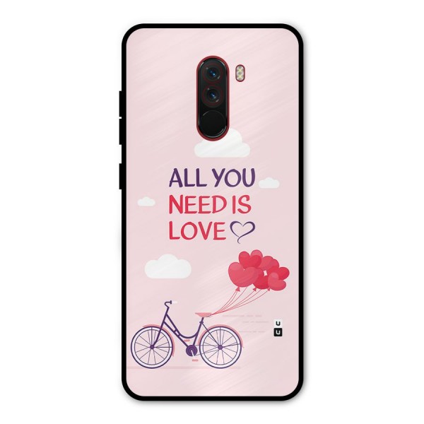 Cycle Of Love Metal Back Case for Poco F1