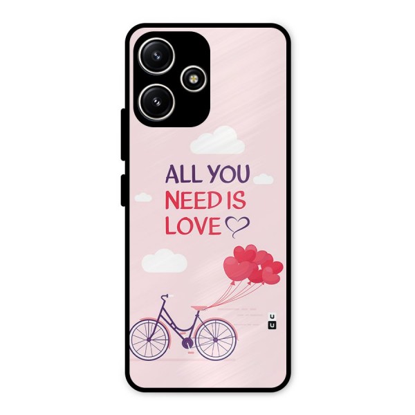 Cycle Of Love Metal Back Case for Redmi 12 5G