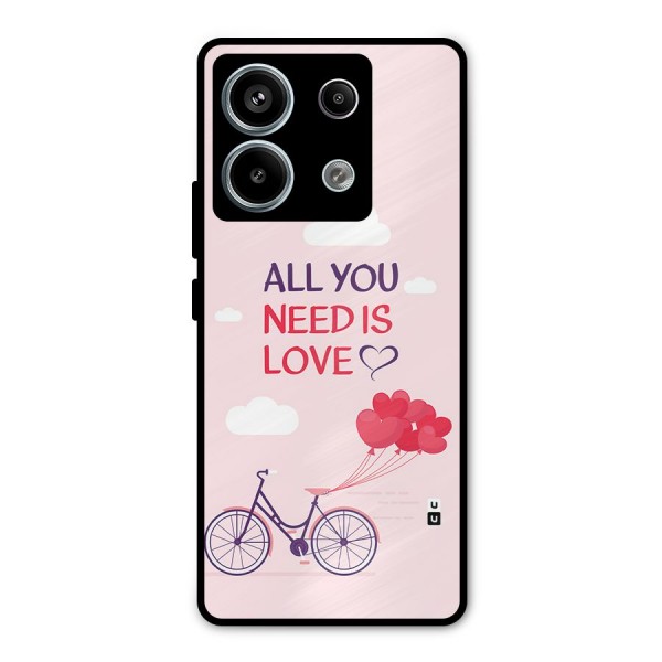 Cycle Of Love Metal Back Case for Redmi Note 13 Pro 5G