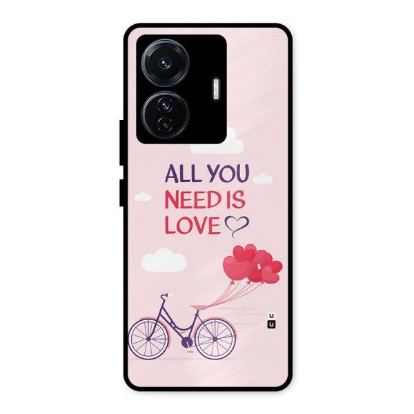 Cycle Of Love Metal Back Case for Vivo T1 Pro