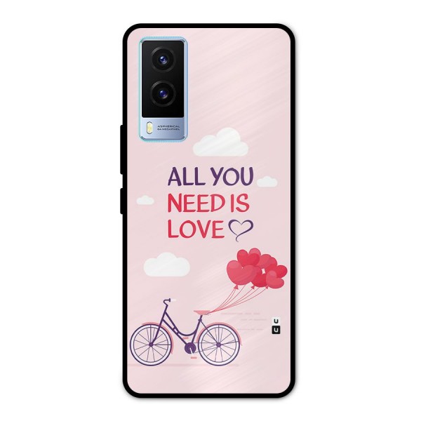 Cycle Of Love Metal Back Case for Vivo V21e 5G