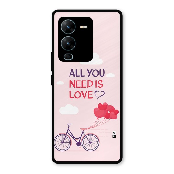 Cycle Of Love Metal Back Case for Vivo V25 Pro