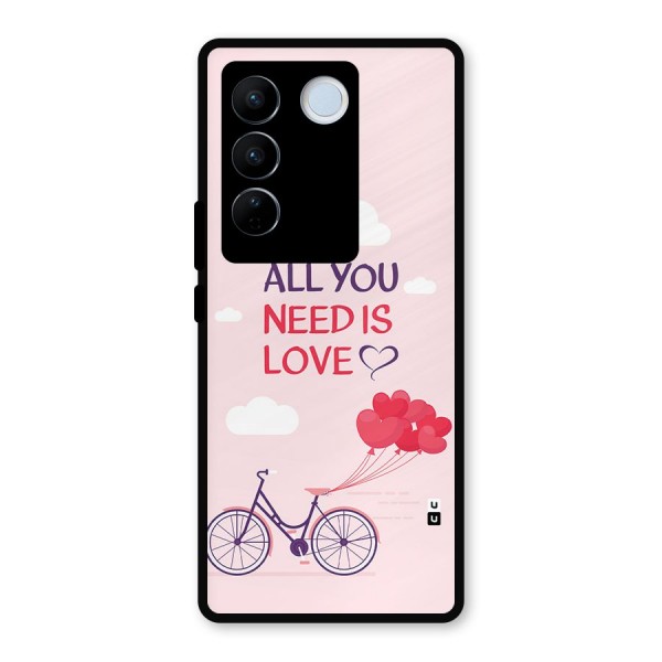 Cycle Of Love Metal Back Case for Vivo V27 Pro