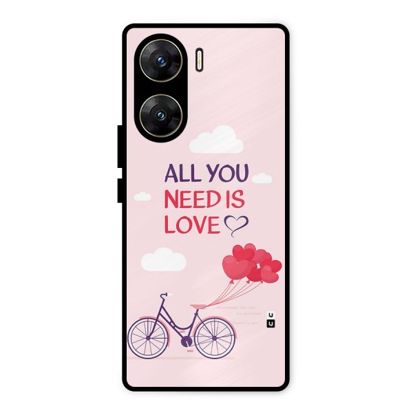 Cycle Of Love Metal Back Case for Vivo V29e