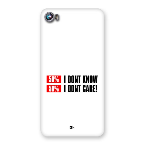 D Dont Know Back Case for Canvas Fire 4 (A107)