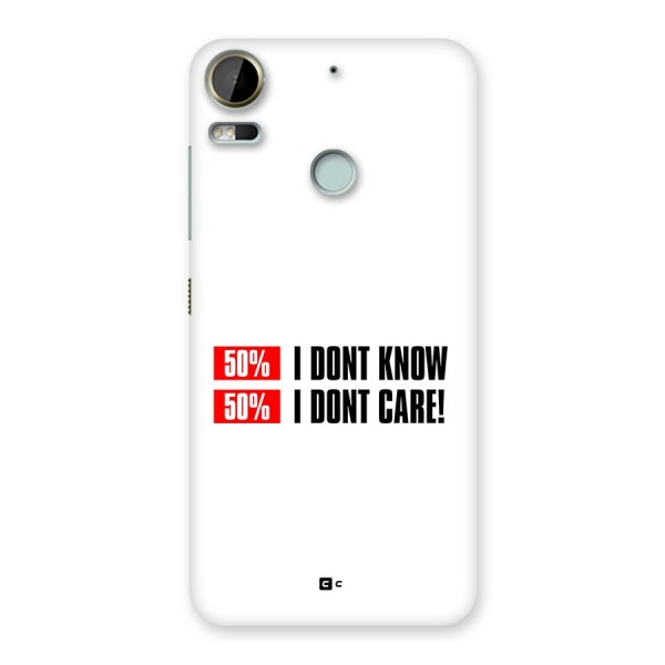 D Dont Know Back Case for Desire 10 Pro