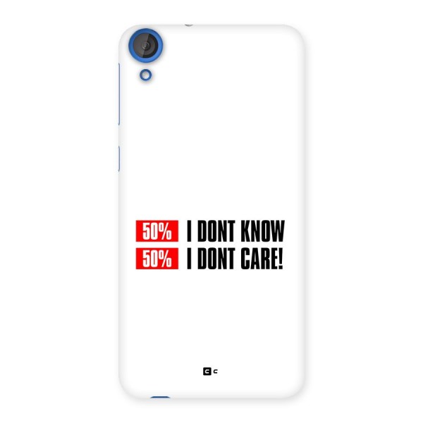 D Dont Know Back Case for Desire 820s