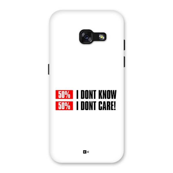 D Dont Know Back Case for Galaxy A3 (2017)