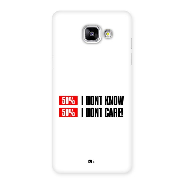 D Dont Know Back Case for Galaxy A5 (2016)