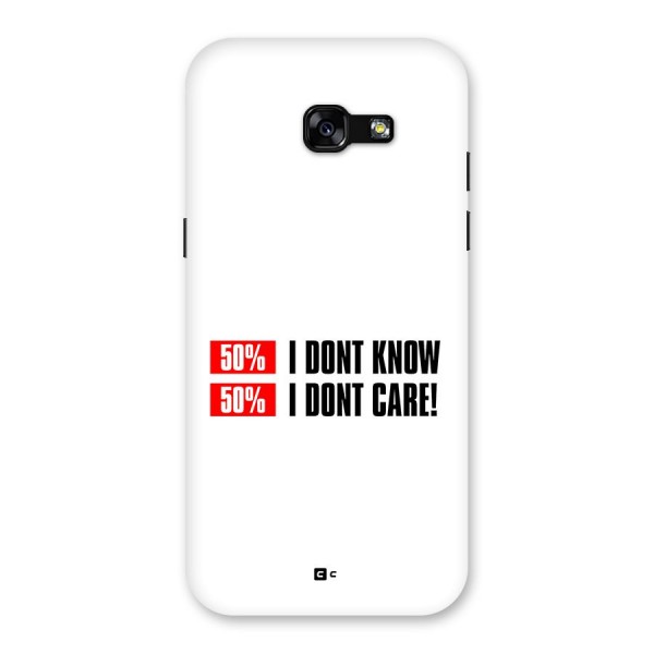 D Dont Know Back Case for Galaxy A5 2017