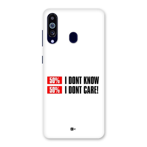 D Dont Know Back Case for Galaxy A60