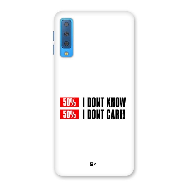 D Dont Know Back Case for Galaxy A7 (2018)