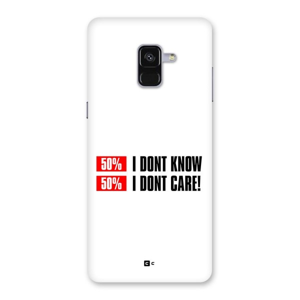 D Dont Know Back Case for Galaxy A8 Plus