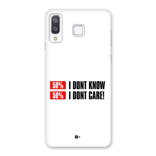 D Dont Know Back Case for Galaxy A8 Star