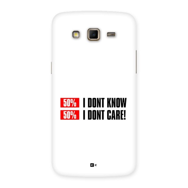 D Dont Know Back Case for Galaxy Grand 2