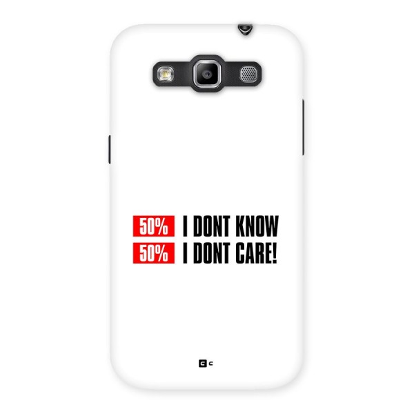 D Dont Know Back Case for Galaxy Grand Quattro