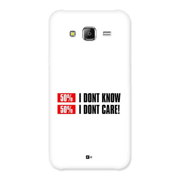 D Dont Know Back Case for Galaxy J2 Prime