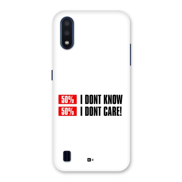 D Dont Know Back Case for Galaxy M01