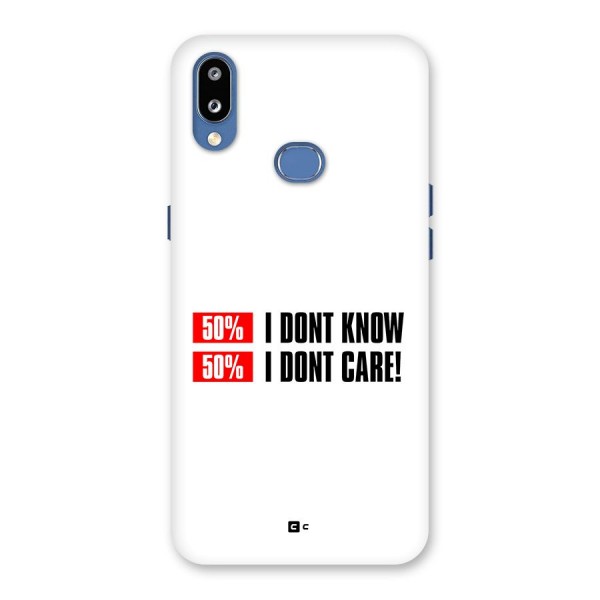 D Dont Know Back Case for Galaxy M01s