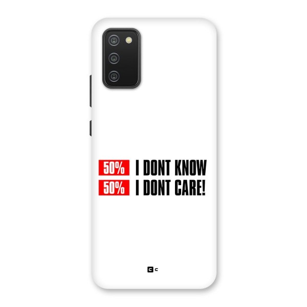 D Dont Know Back Case for Galaxy M02s