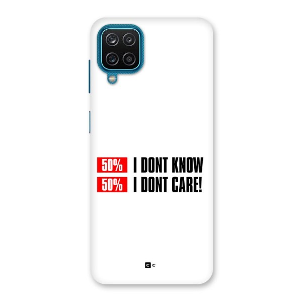 D Dont Know Back Case for Galaxy M12