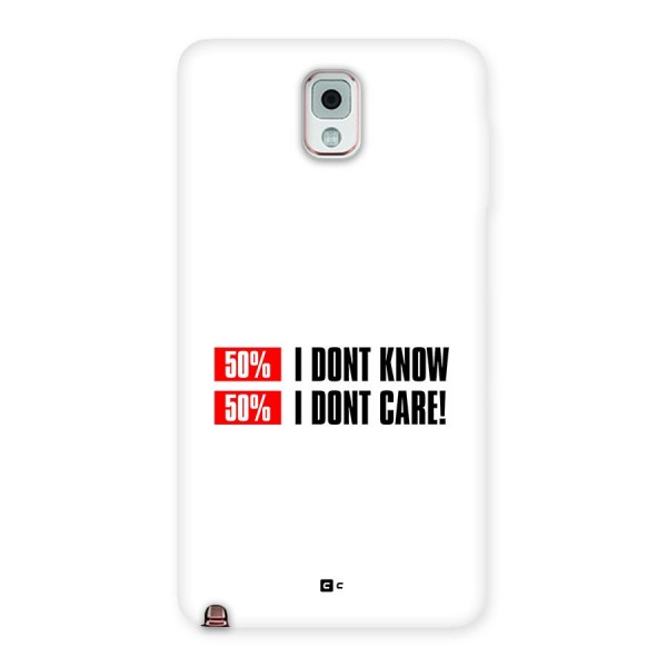 D Dont Know Back Case for Galaxy Note 3